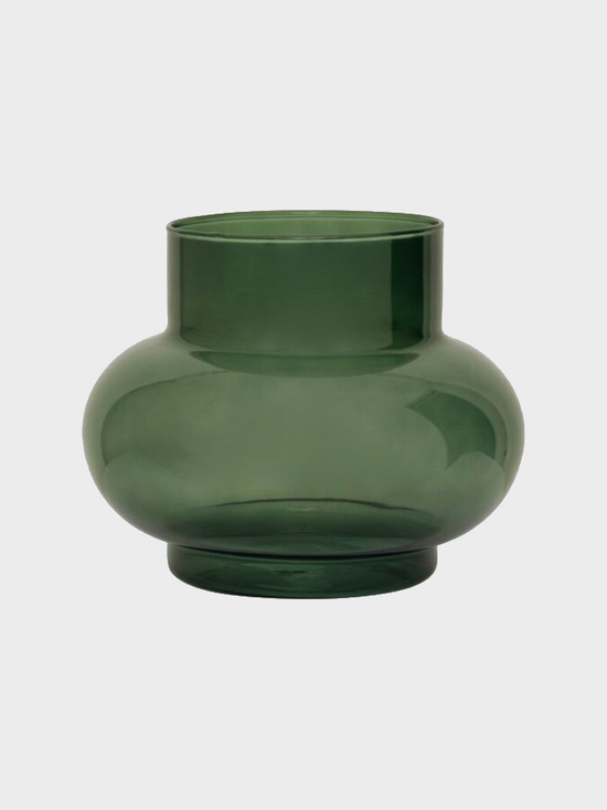 Bottle Green Tummy Vase