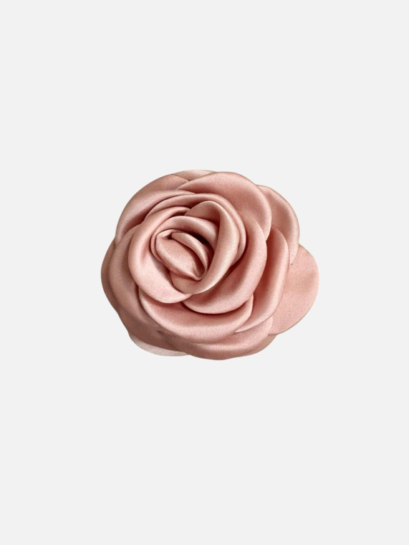 Small Satin Rose Claw - Nude - SPANGE