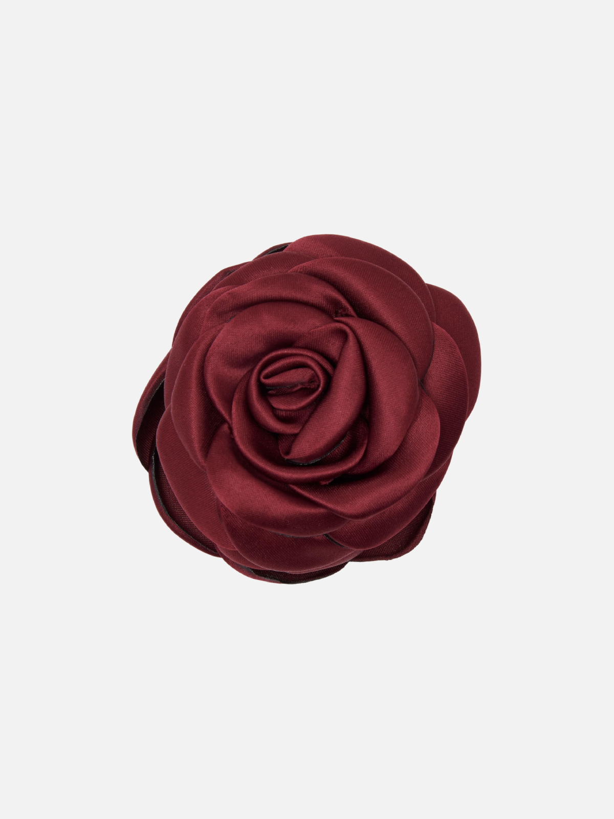 Small Satin Rose Claw - Dark Plum - SPANGE