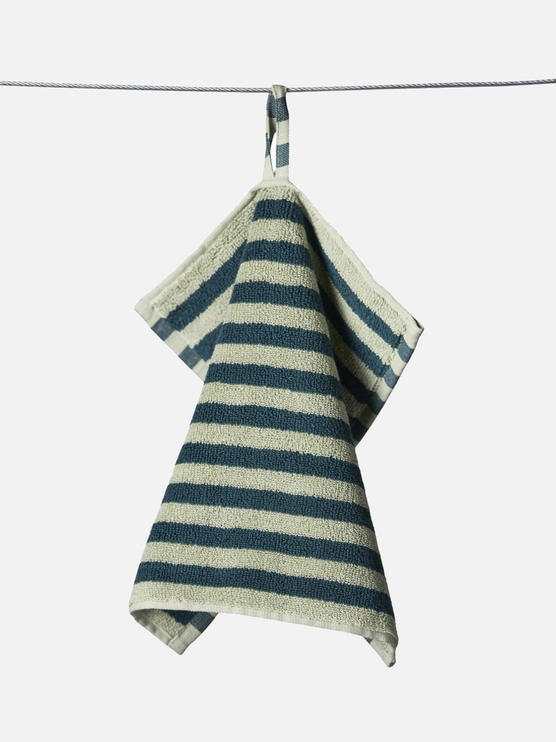 BONGUSTA Naram Guest Towels - Sea Foam & Deep Teal - Handtuch