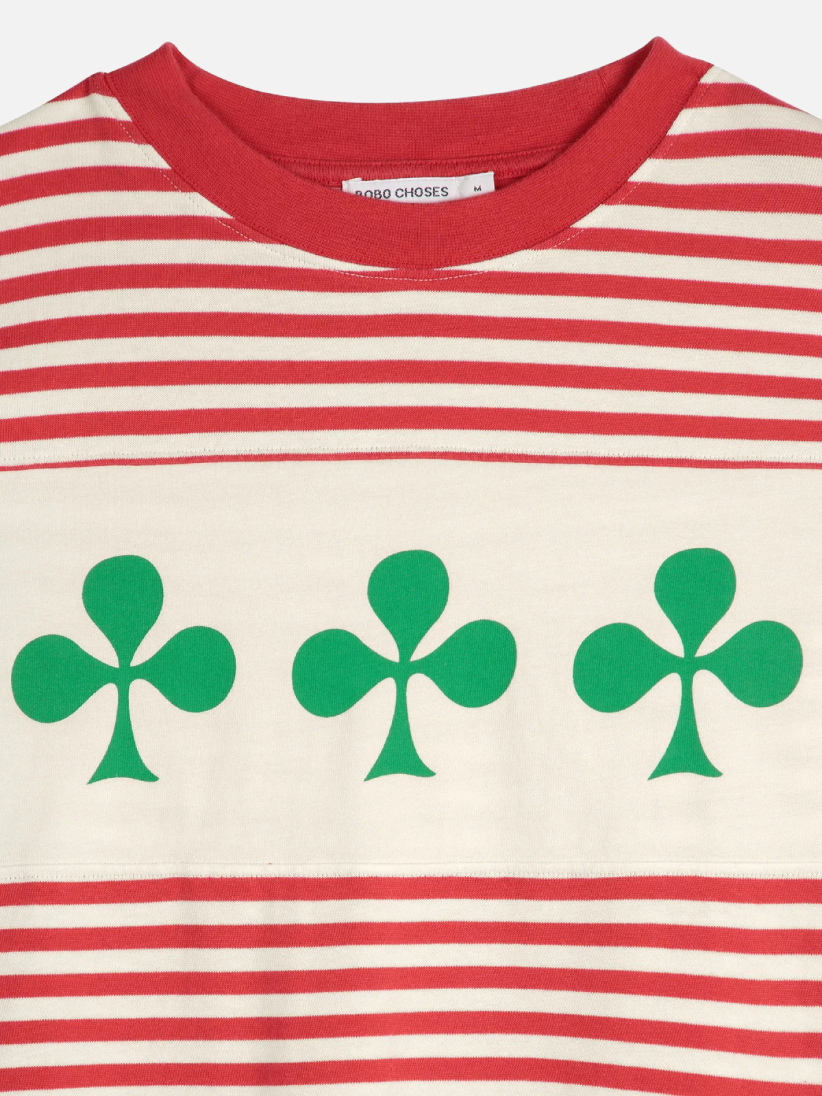 BOBO CHOSES Shamrock Knitted Striped Relaxed Shirt - Longsleeve