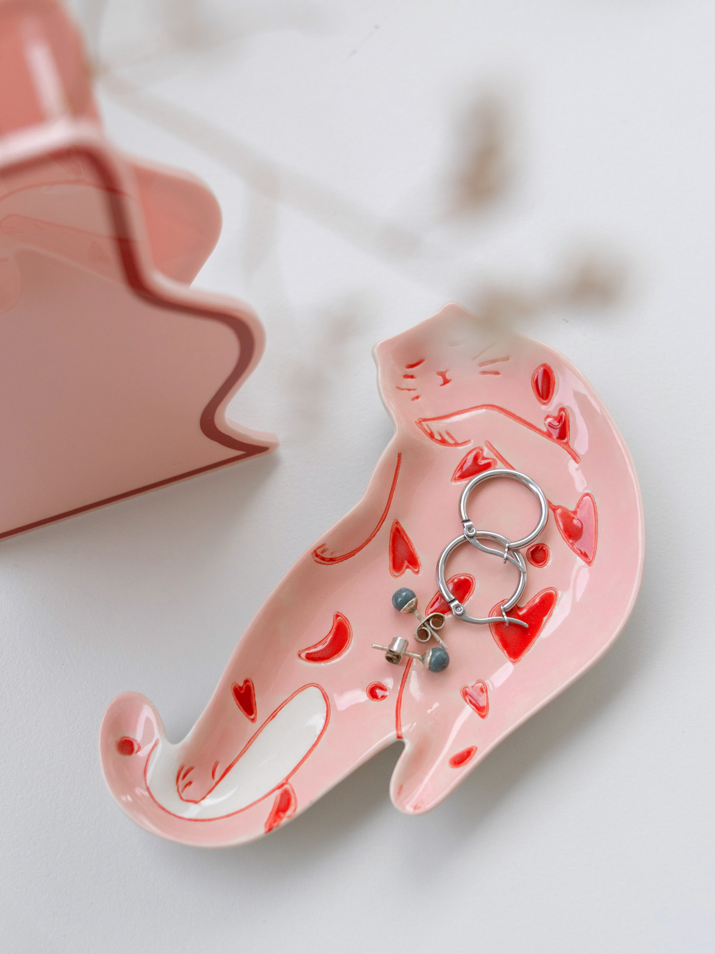 Sleepy Cat Trinket Tray - Teller