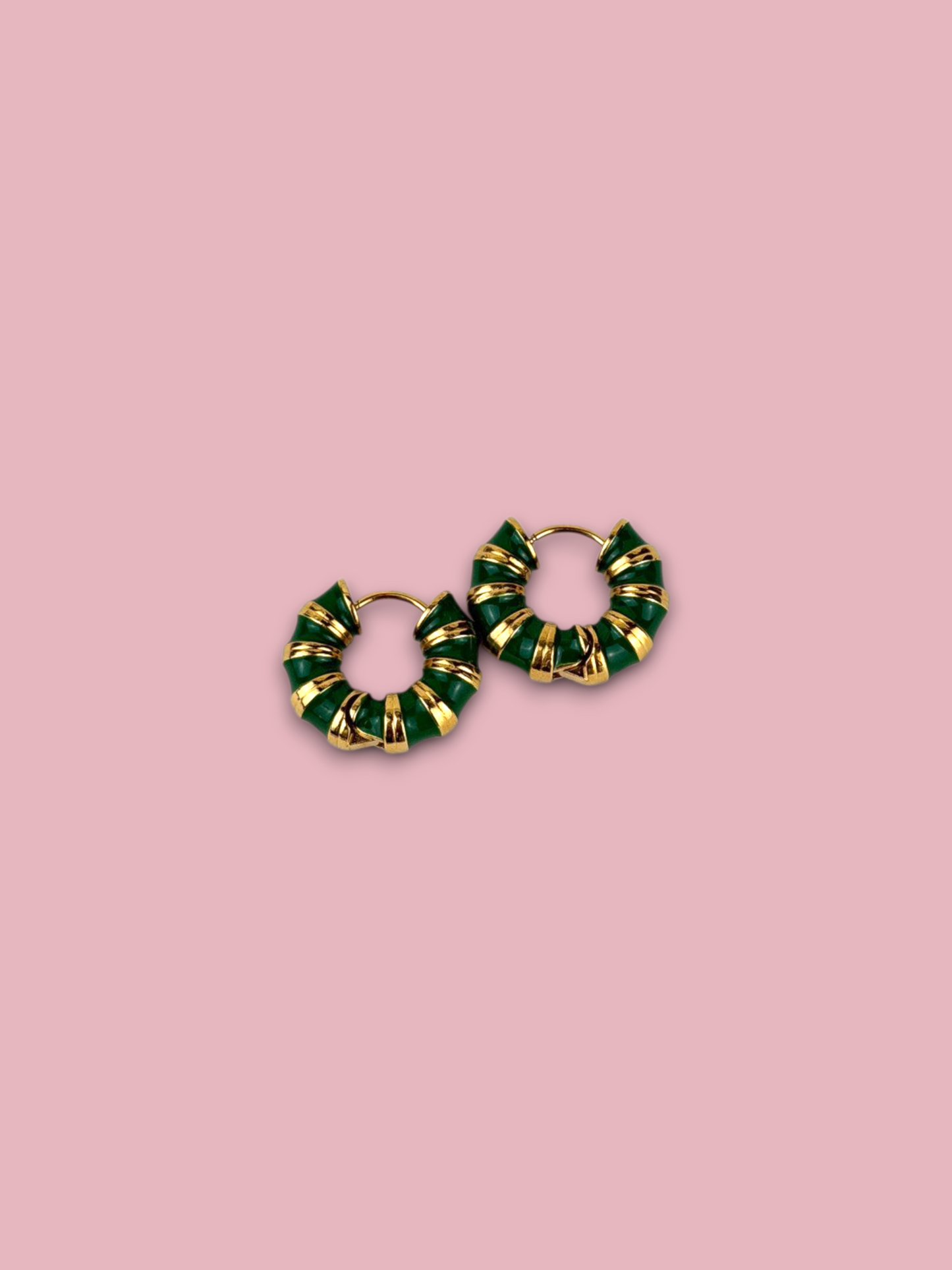 Colorful Stripe Hoops
