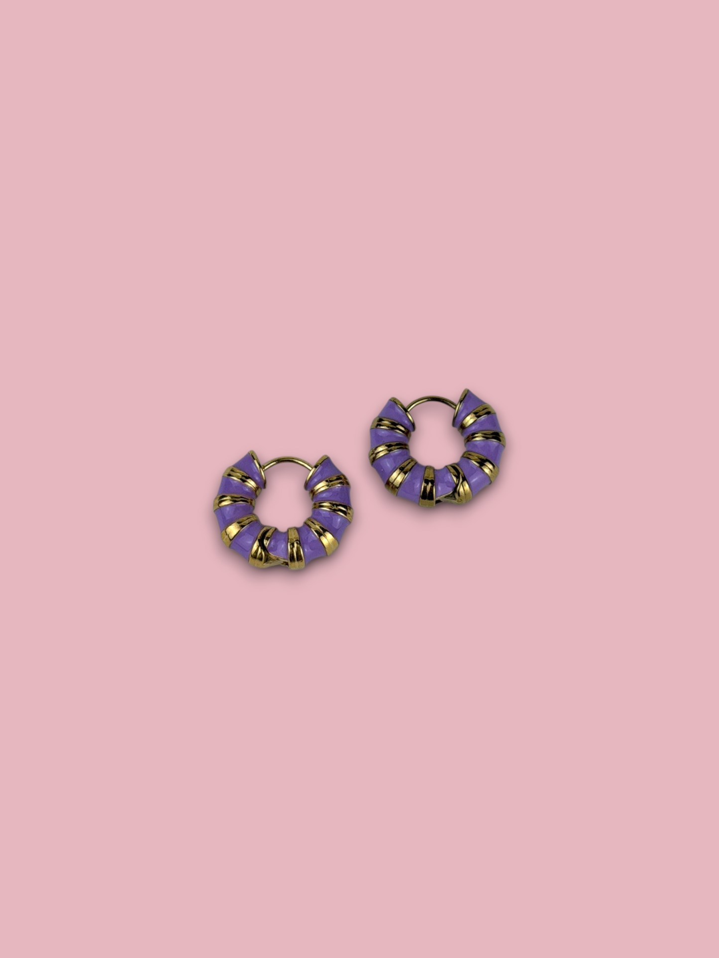Colorful Stripe Hoops