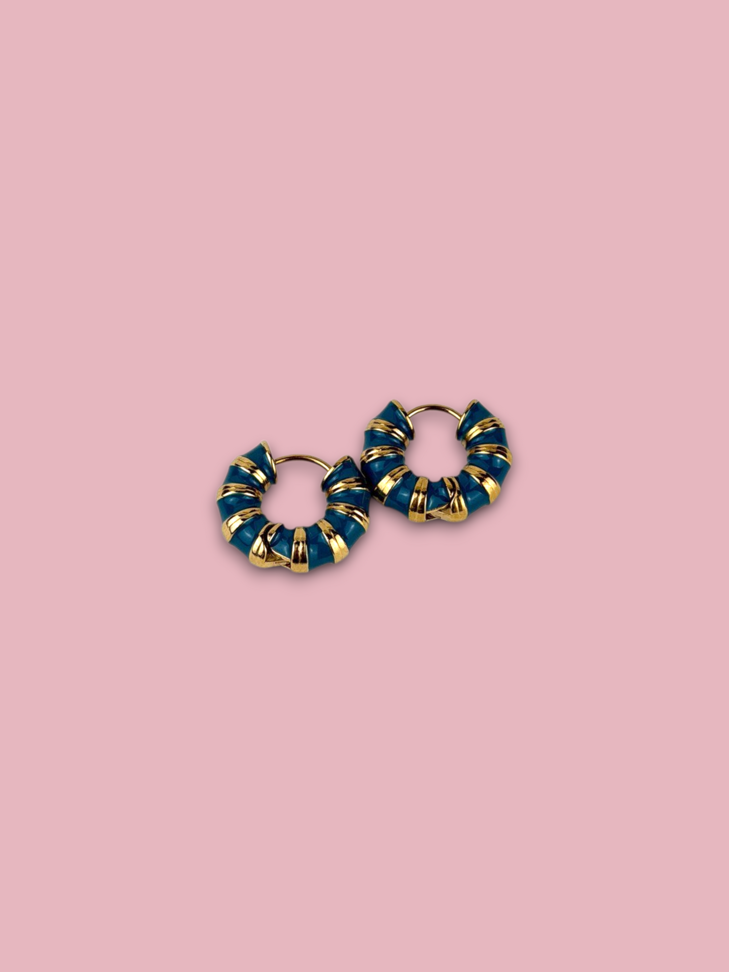 Colorful Stripe Hoops