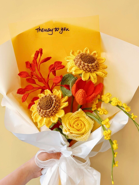 Handmade Crochet Flower - Sunflower - Diverses