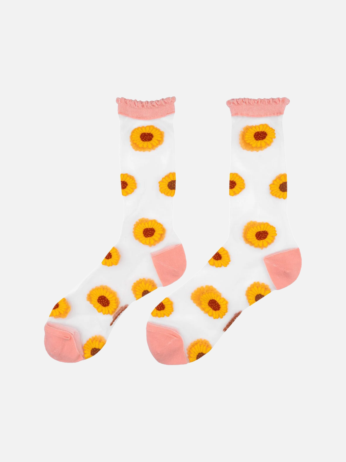 Coucou Suzette Sunflower Sheer Socks