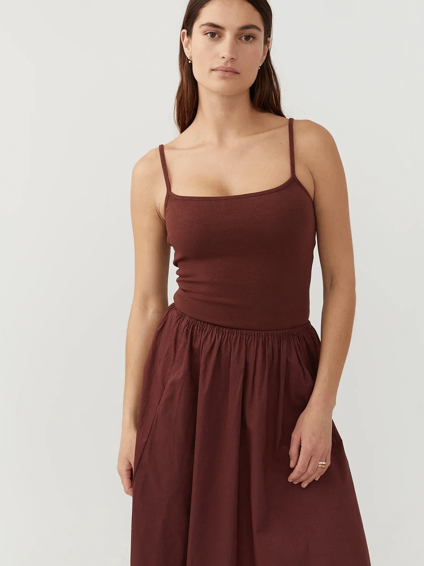 THE SLOW LABEL Everyday Tank - Burgundy