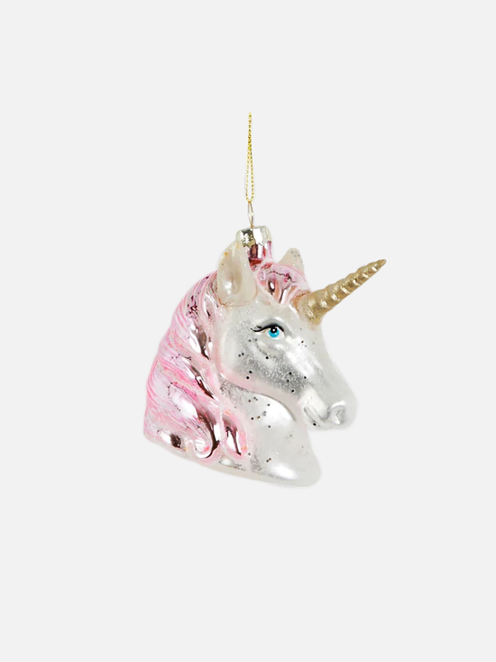 Pink Unicorn Ornament