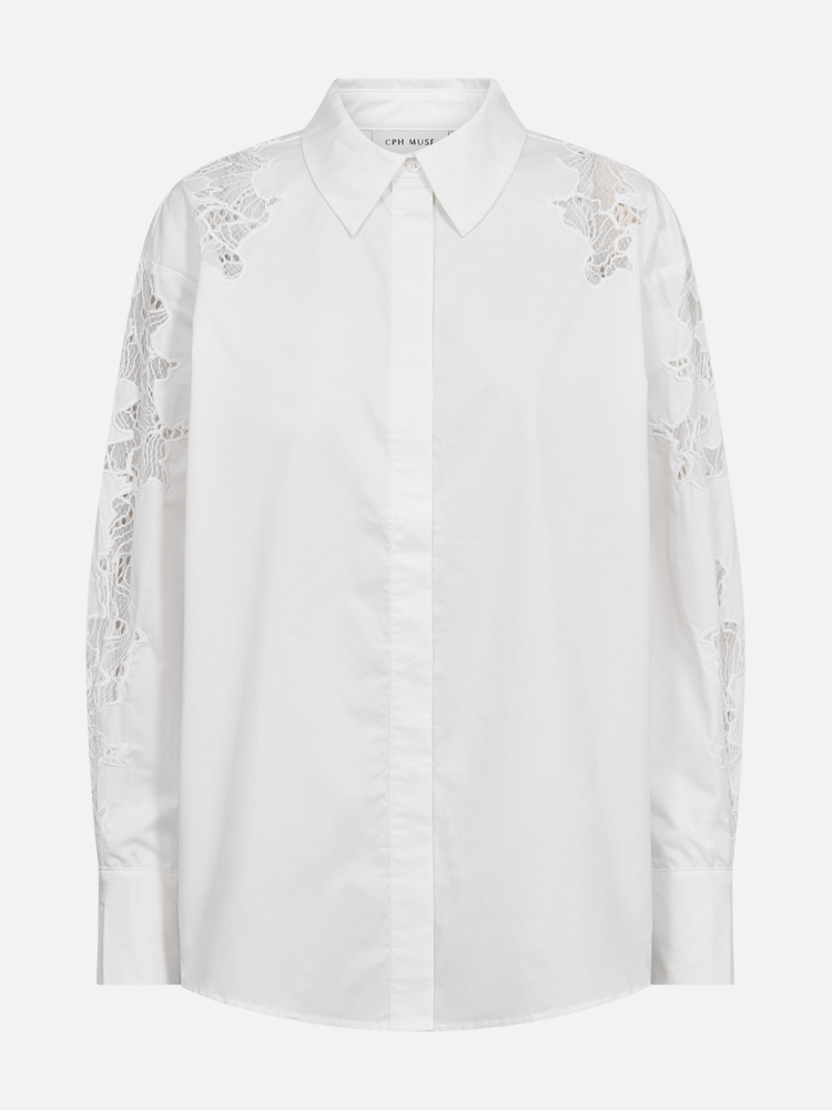 COPENHAGEN MUSE CMShirley Lace Detail Shirt