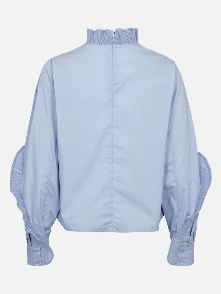 COPENHAGEN MUSE CMPleat Blouse - Brunnera Blue
