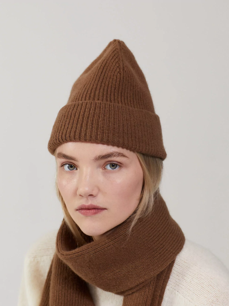 LE BONNET Beanie Walnut - Beanie