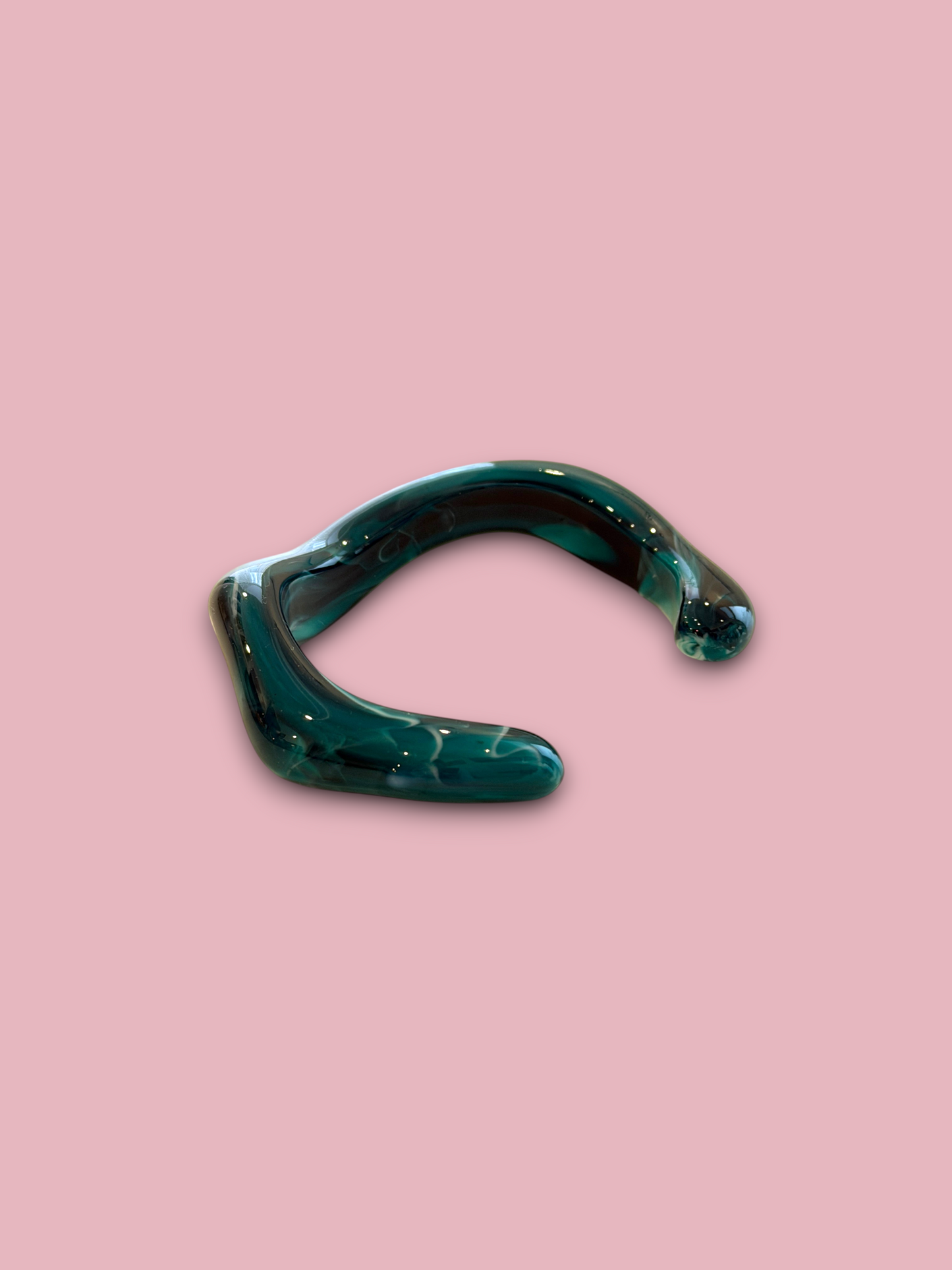 Open Wave Resin Bangle