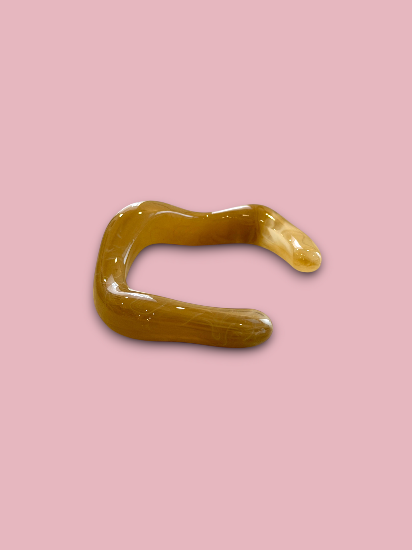 Open Wave Resin Bangle