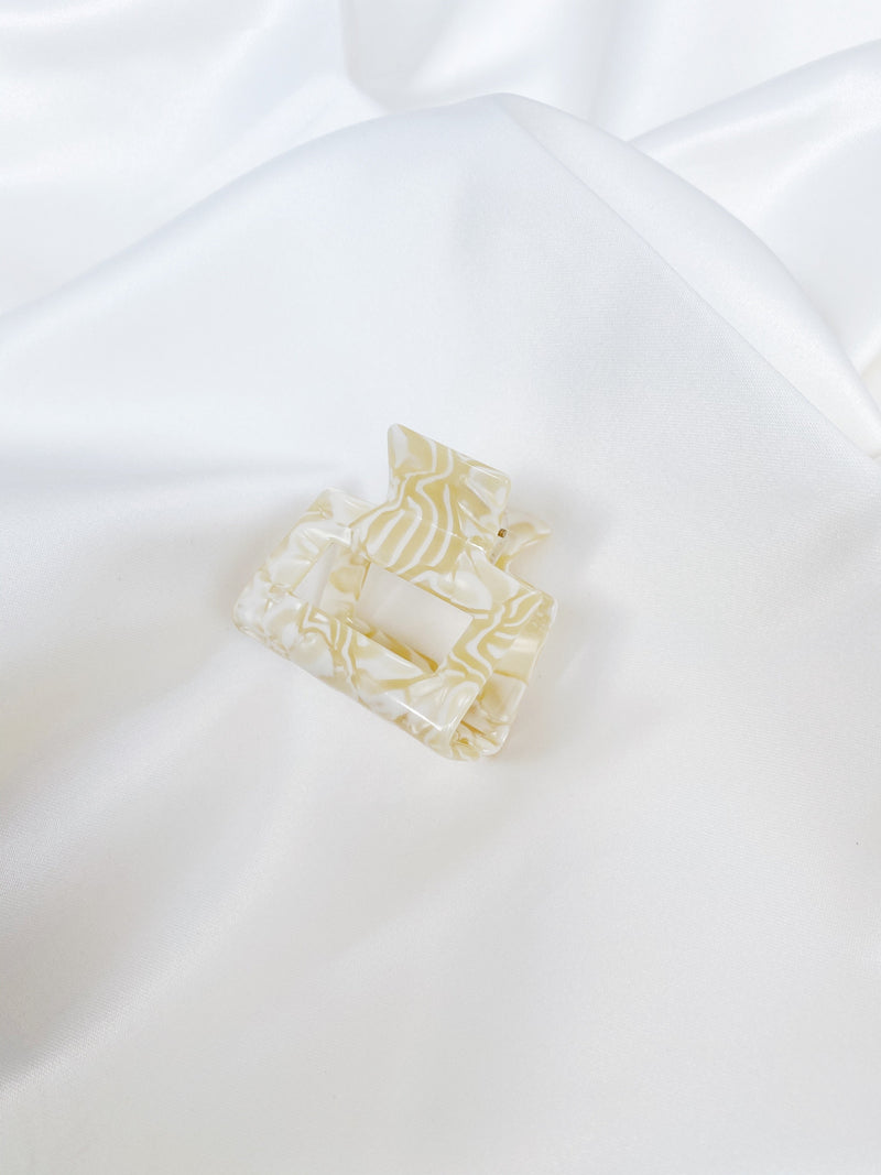 Midi Edged Haarklammer - Beige - SPANGE