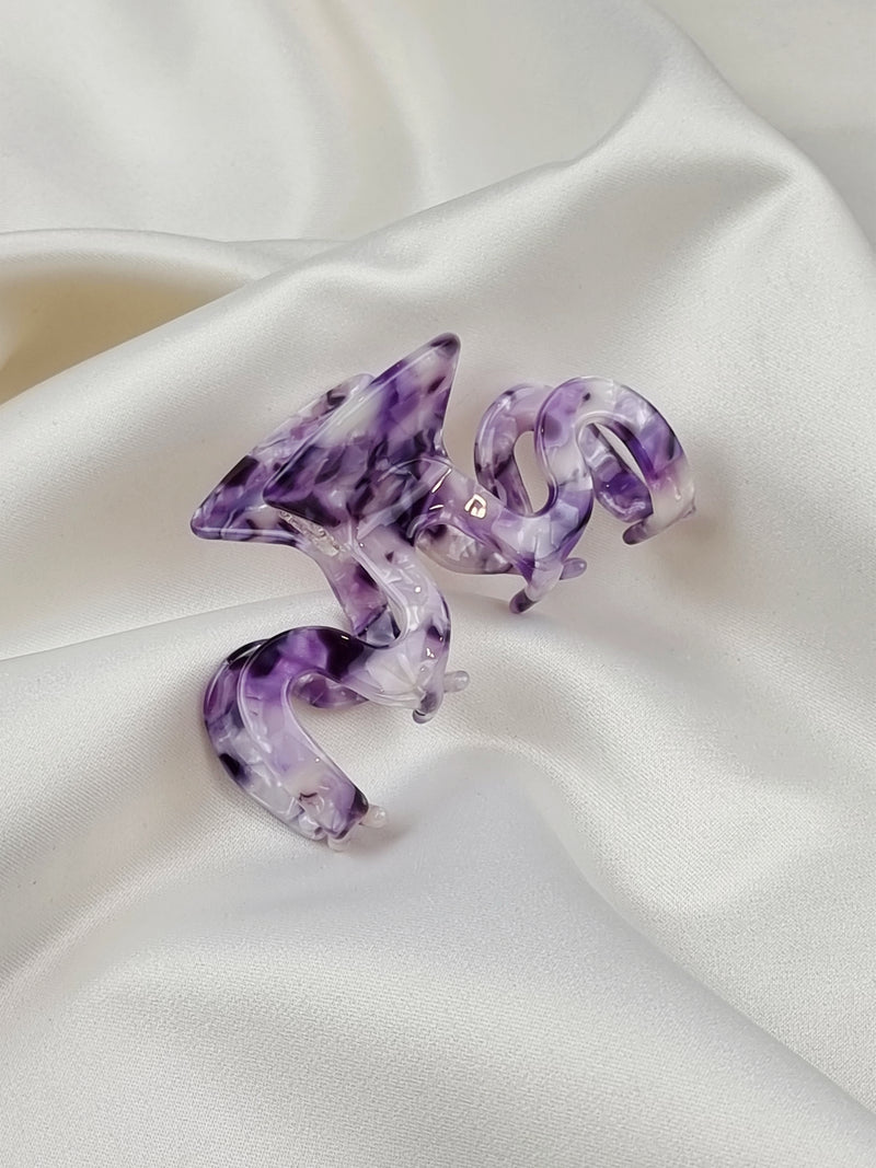 French Haarklammer - Purple - SPANGE