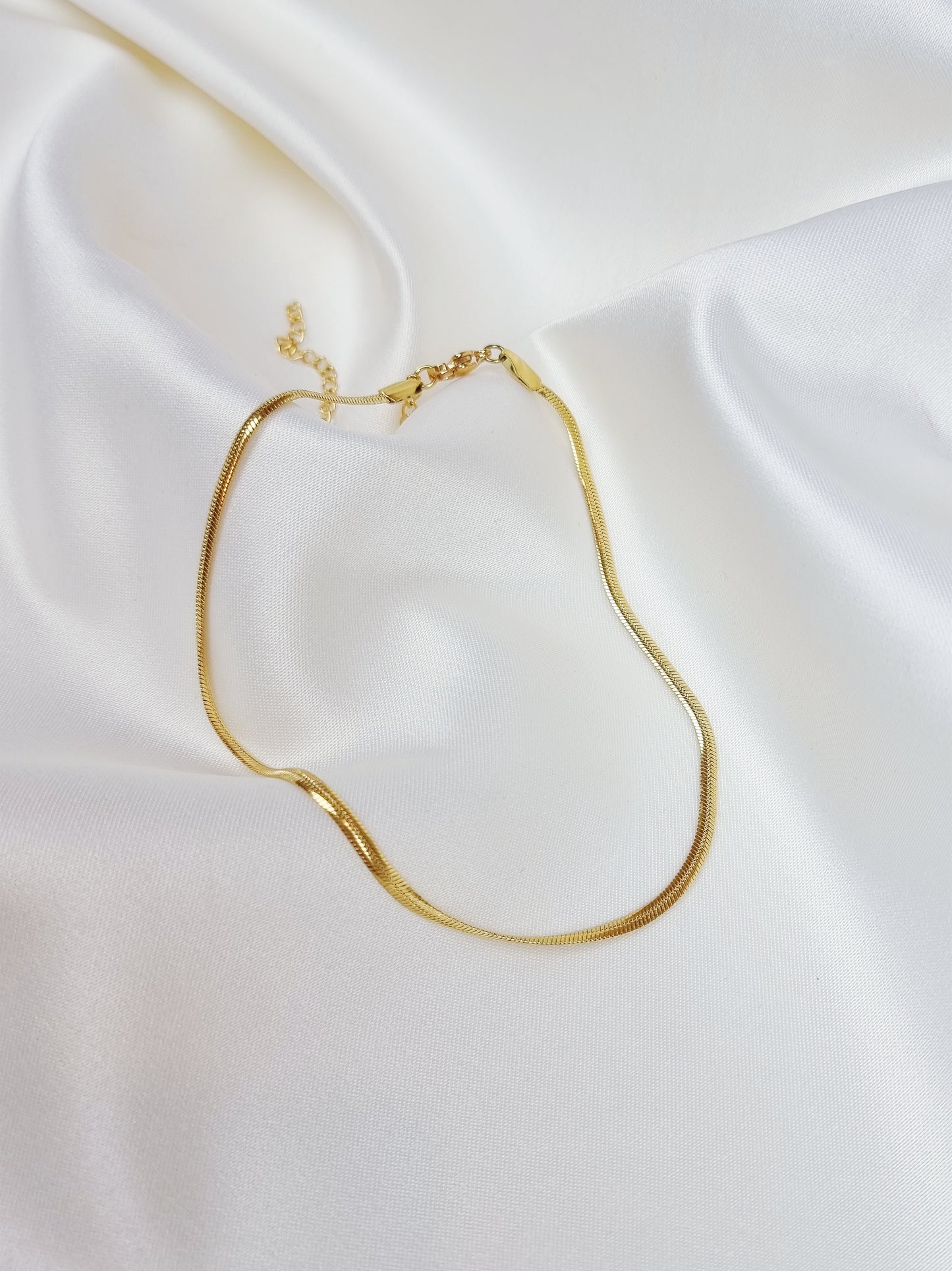 Delicate Herringbone Necklace 3mm