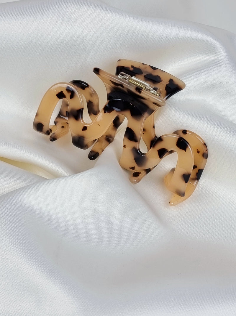 French Haarklammer - Light Tortoise - SPANGE