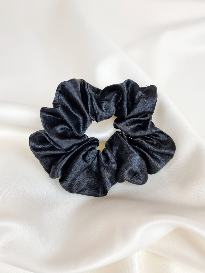 Satin Scrunchie - Black - Scrunchie