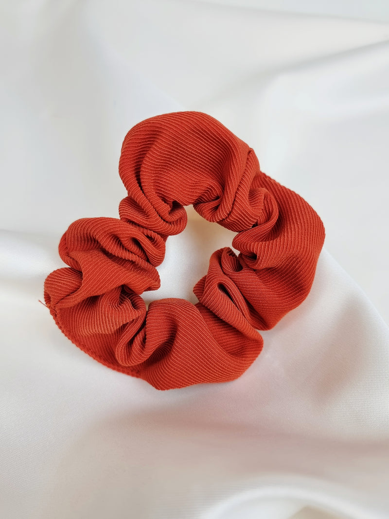 Ribbed Scrunchie - Red - Scrunchie