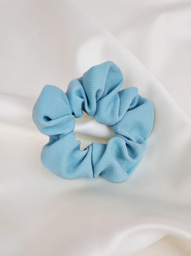 Ribbed Scrunchie - Baby Blue - Scrunchie