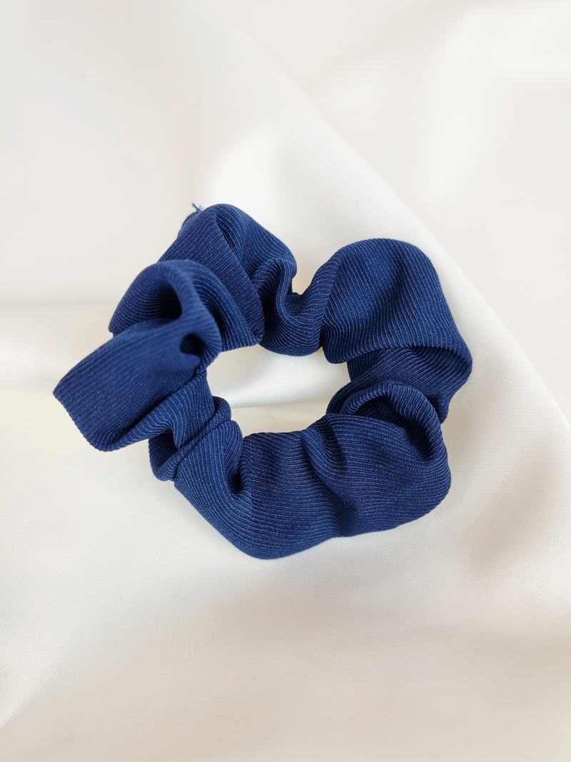 Ribbed Scrunchie - Navy - Scrunchie