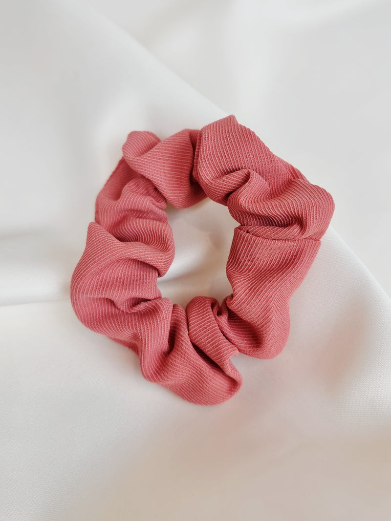 Ribbed Scrunchie - Salmon - Scrunchie