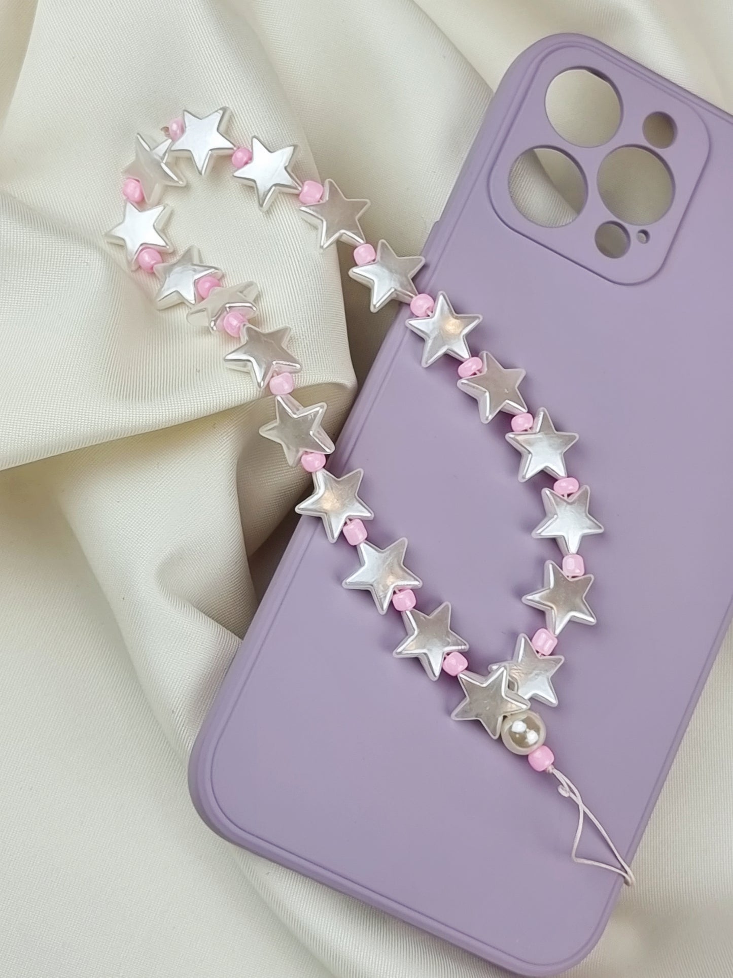 Pearly Stars Phone Chain