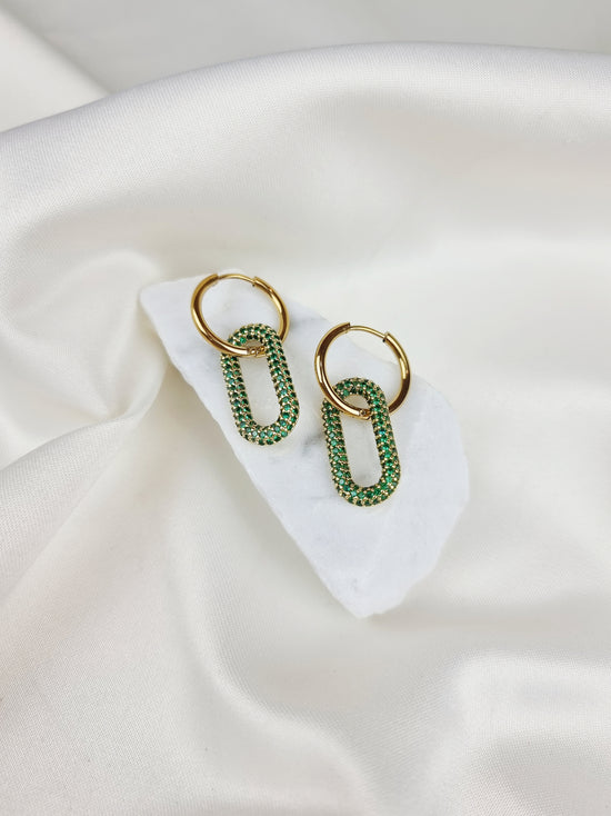 Sparkly Pill Hoops