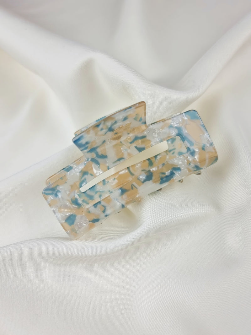 Edged Haarklammer - Creamy - SPANGE