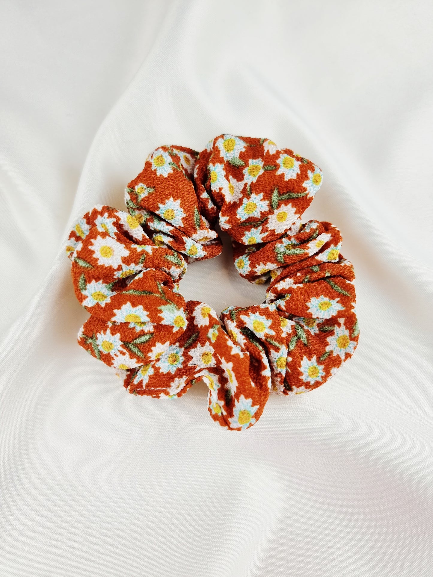 Flower Cotton Scrunchie