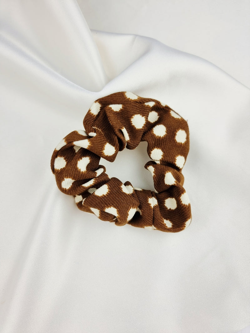 Dalmatian Scrunchie - Brown - Scrunchie