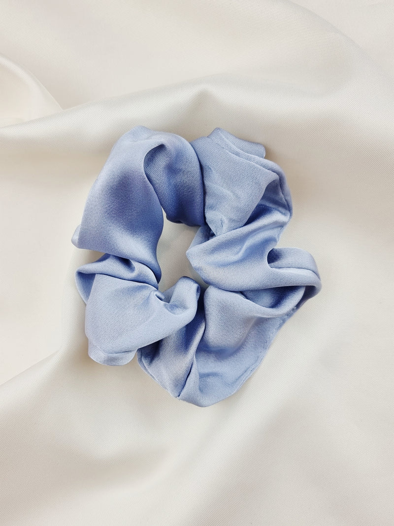 Satin Scrunchie - Silver - Scrunchie