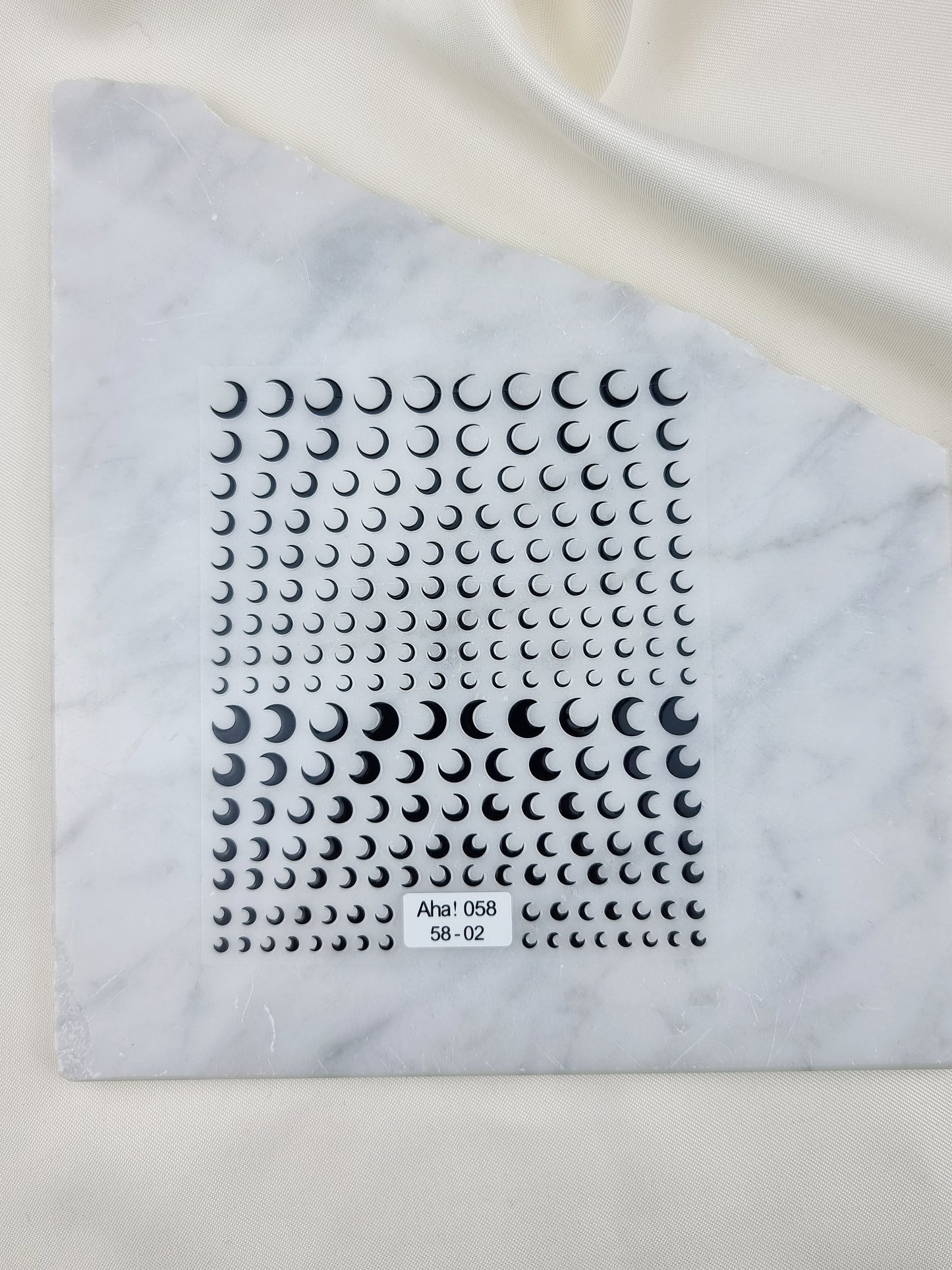 Nail Art Sticker Crescent Moon