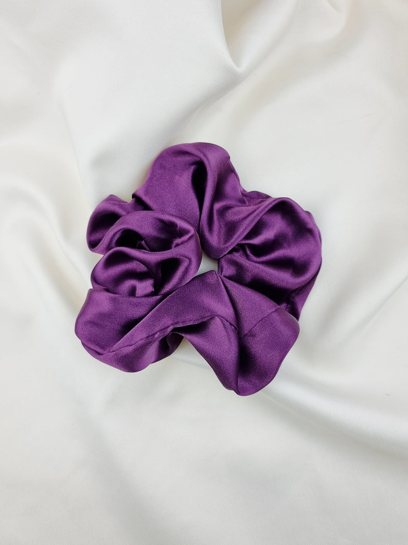 Satin Scrunchie - Grape - Scrunchie