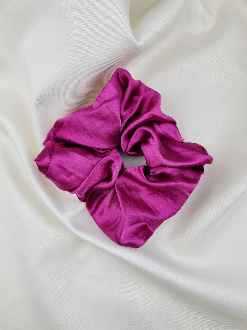 Satin Scrunchie - Magenta - Scrunchie