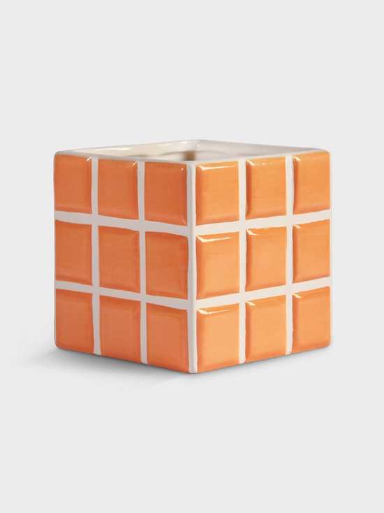 KLEVERING Tile Pot Orange