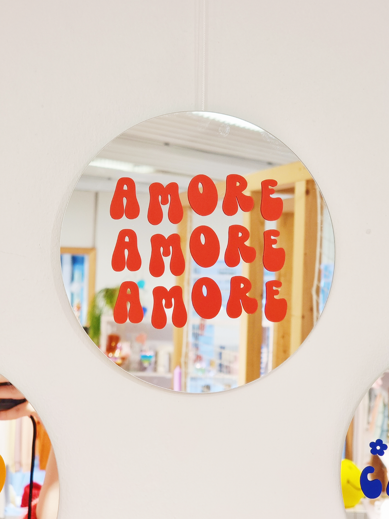 Amore Mirror - Red - Spiegel