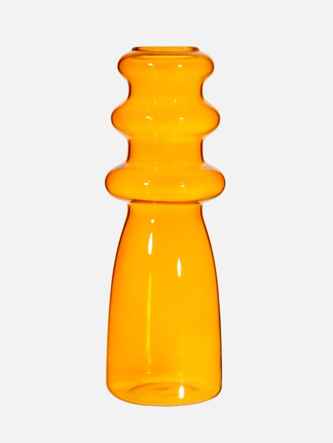 Orange Ripple Vase