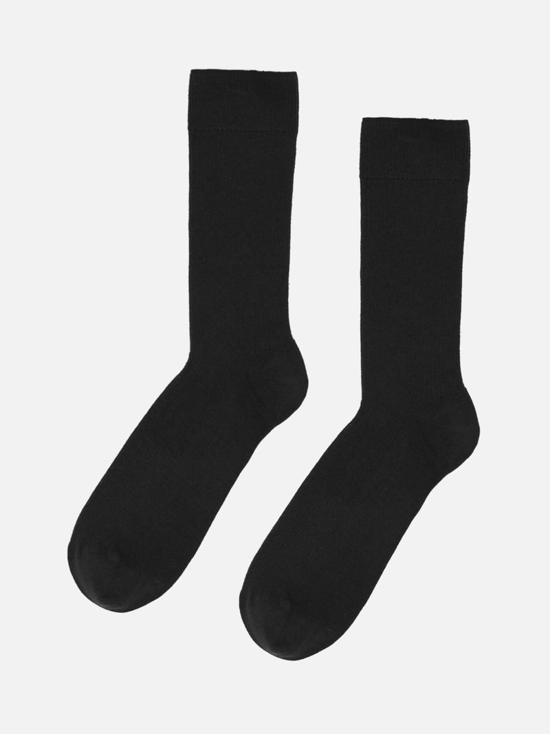 COLORFUL STANDARD Organic Socks - Deep Black / 36-40 - Socken