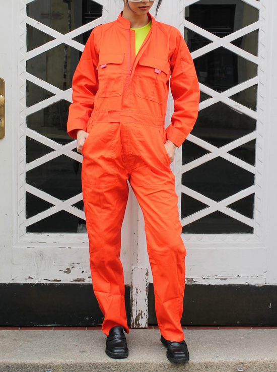 Lade das Bild in den Galerie-Viewer, SIGHT Japanese Workwear Jumpsuit - Orange
