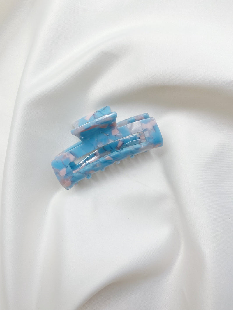 Edged Haarklammer - Aqua - SPANGE