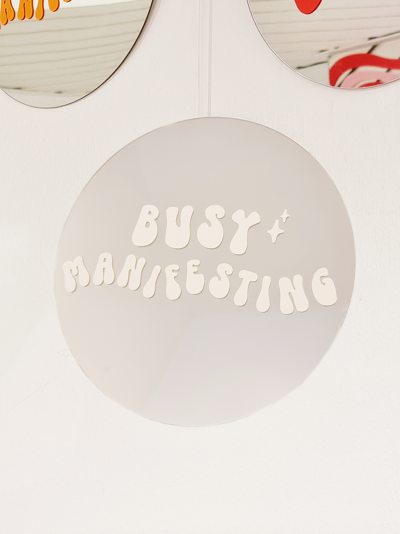 Busy Manifesting Mirror - Snow - Spiegel