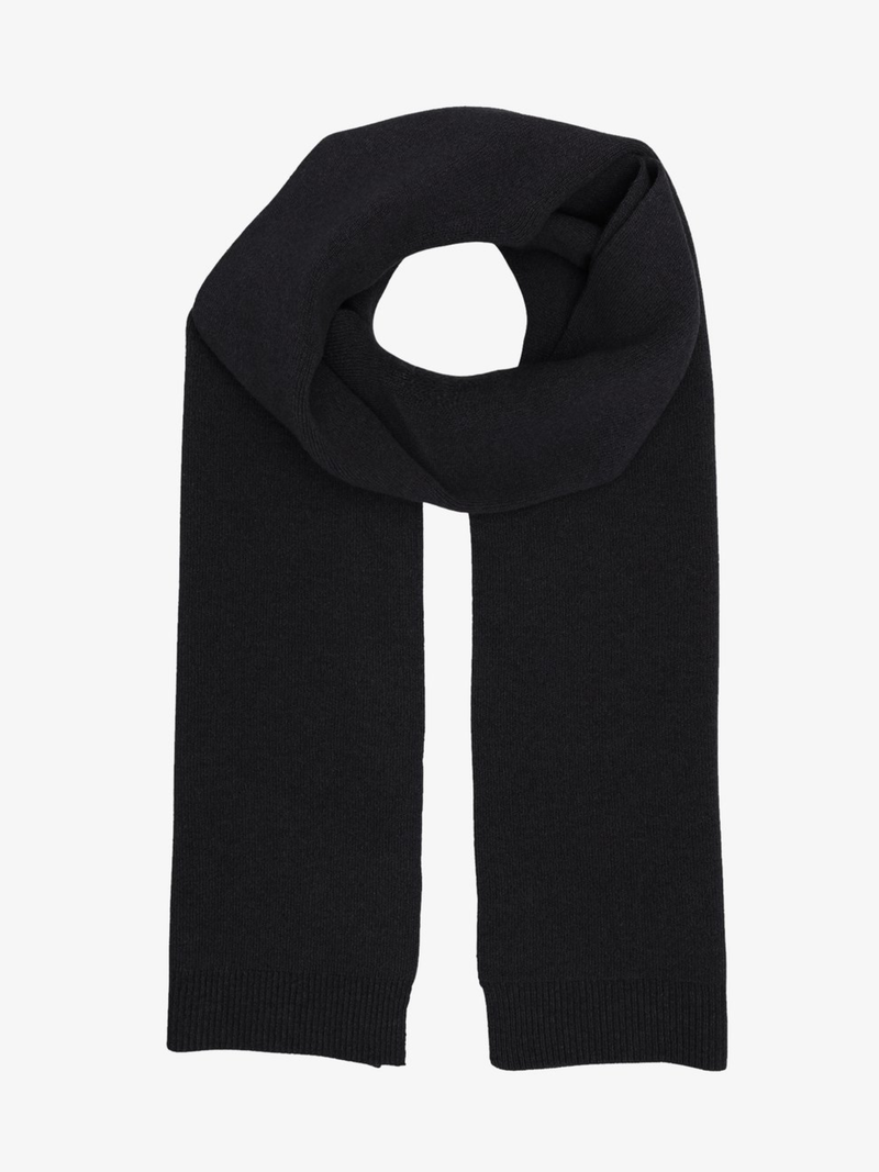 COLORFUL STANDARD Scarf Various Colors - Deep Black - Schal