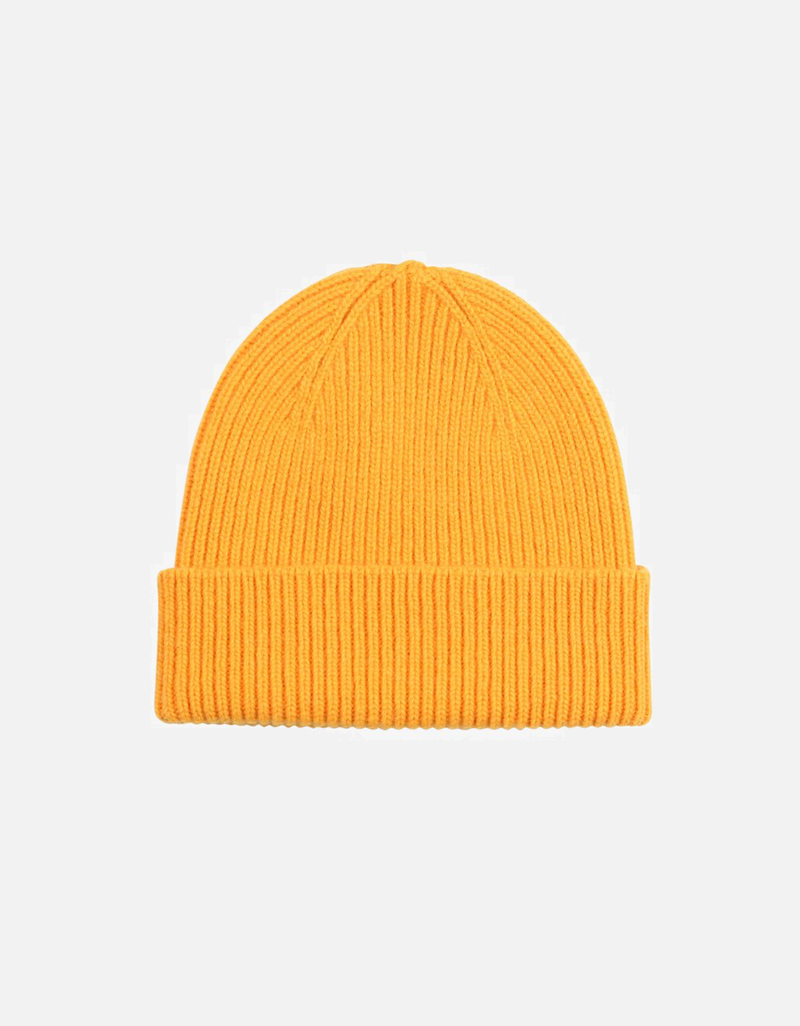 COLORFUL STANDARD Beanie Merino Wool Various Colors - Burned Yellow - Beanie
