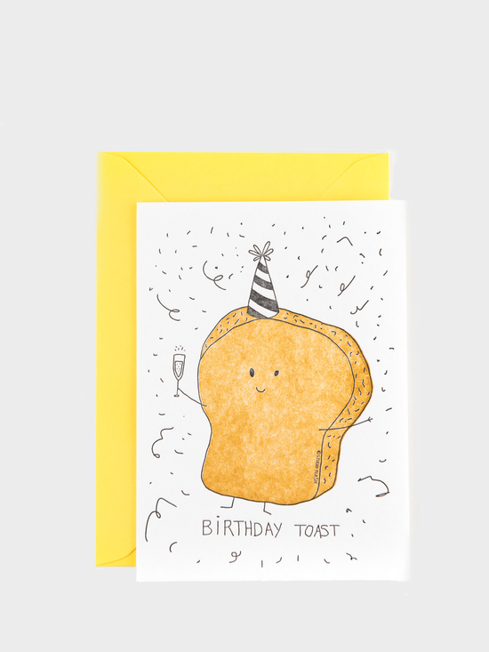 Birthday toast card