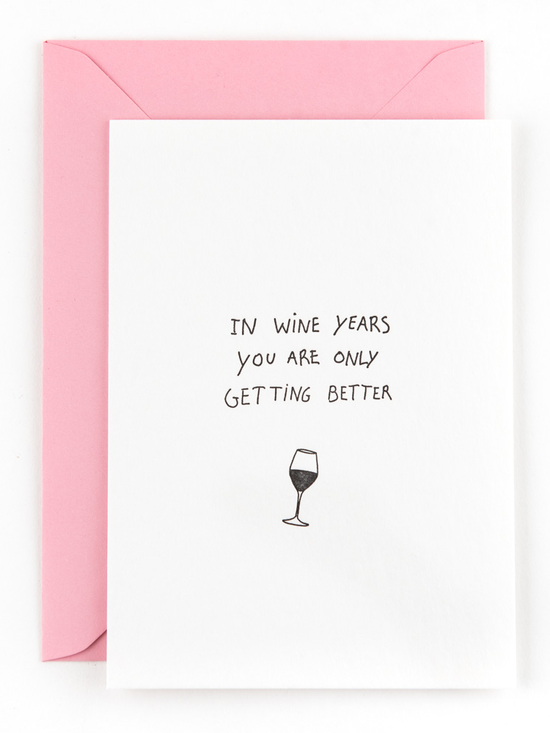 Wine Years card