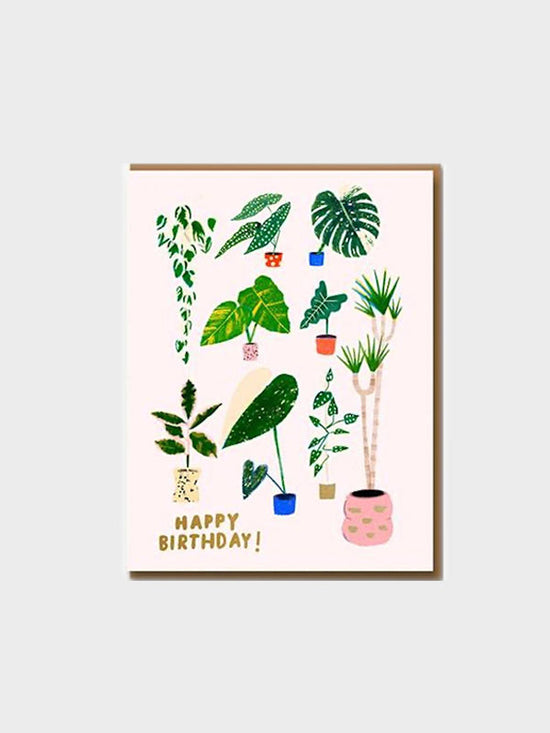 Happy B-Day Plants card