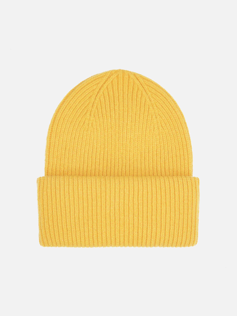 COLORFUL STANDARD Merino Wool Hat Various Colors - Burned Yellow - Beanie