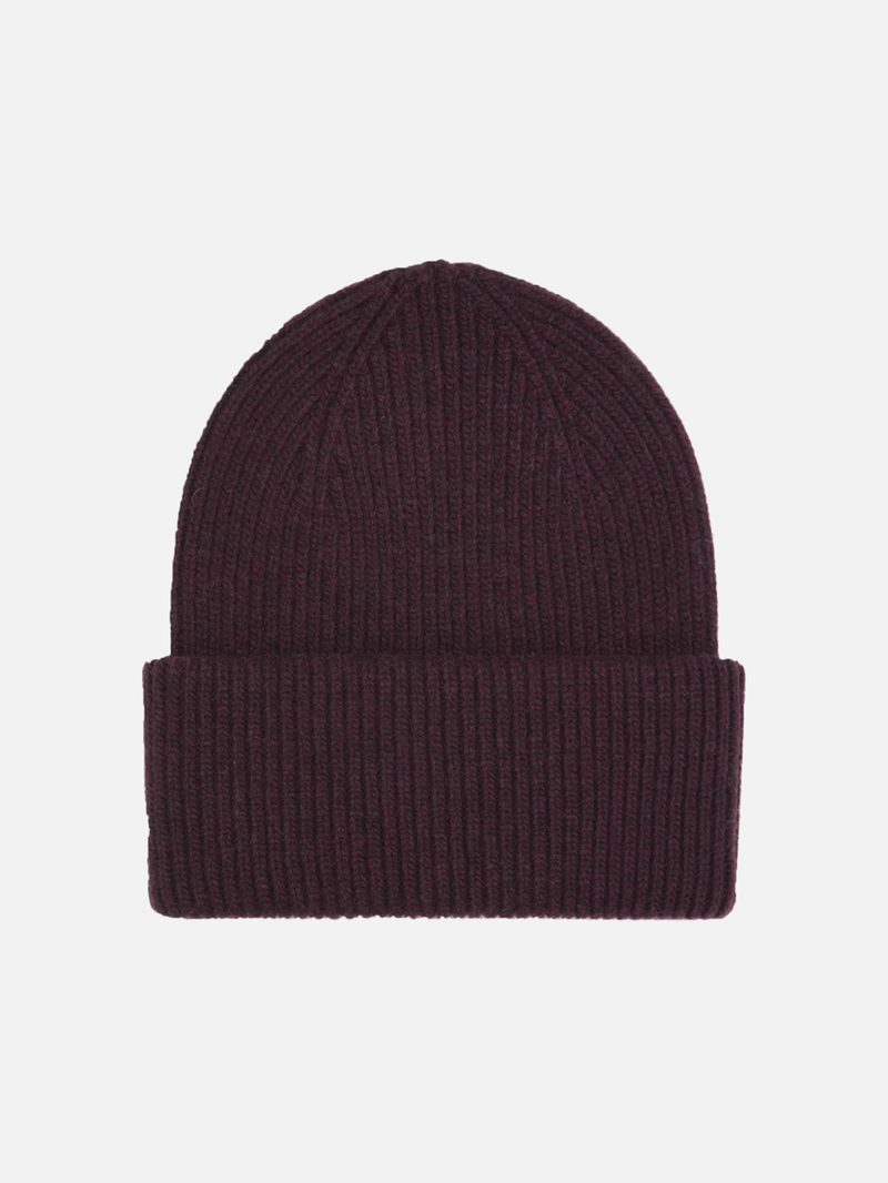 COLORFUL STANDARD Merino Wool Hat Various Colors - Oxblood Red - Beanie